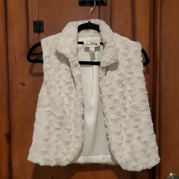 Cozy cream Joseph Ribkoff vest - Picture 1 of 4